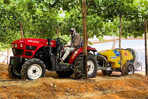 Tractor mounted sprayer